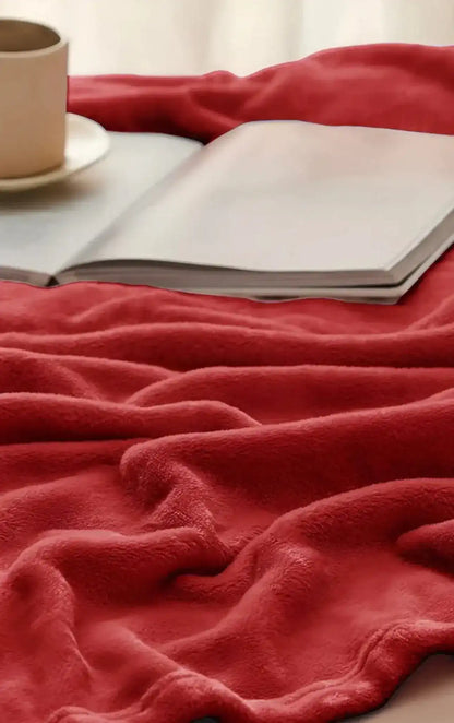 Berry Comfort Solid Soft Blanket