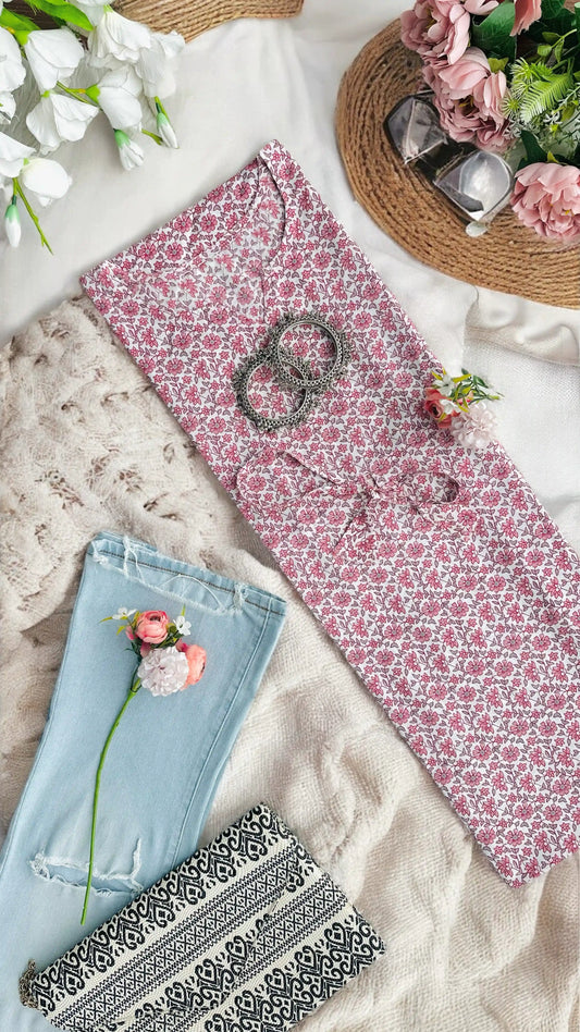 Soft Summer Bliss Kalamkari Kaftan