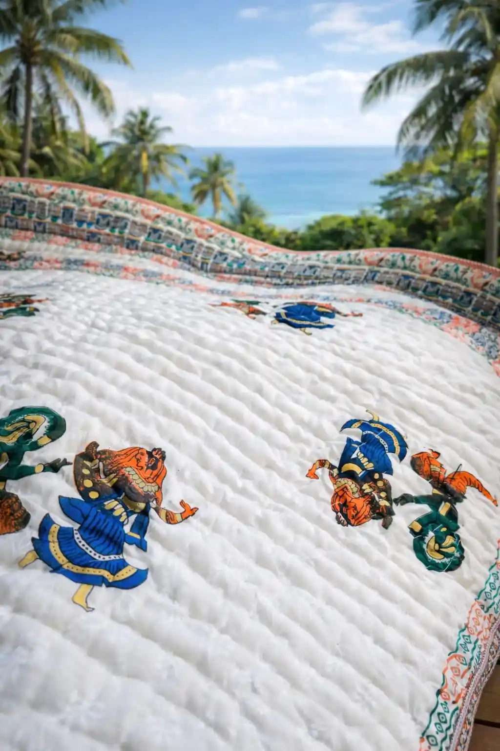 Handcrafted Heritage Reversible Cotton Quilt