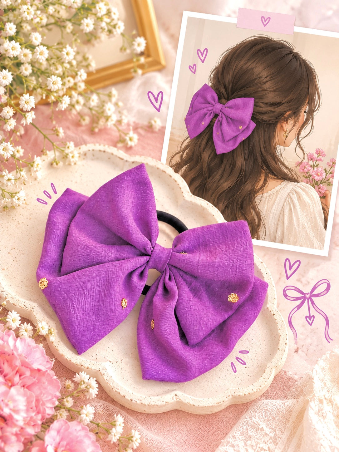 Blush Lilac Bow Tie