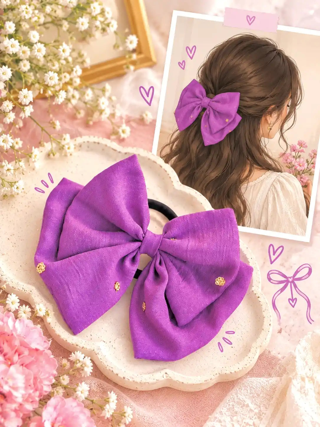 Blush Lilac Bow Tie