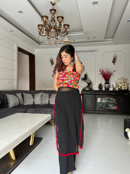 Surabhi's Black Gamti Gulnaz Kurta