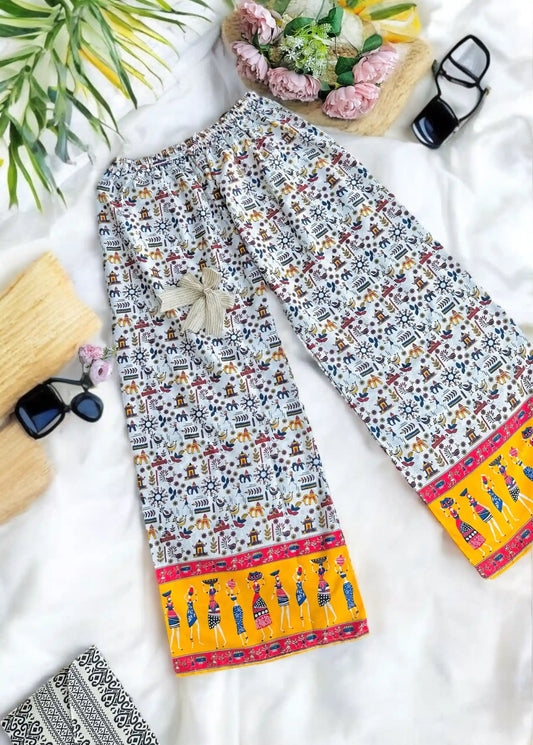 White Jaipuri Palazzo Pants - Passion for Fashion by Shivani