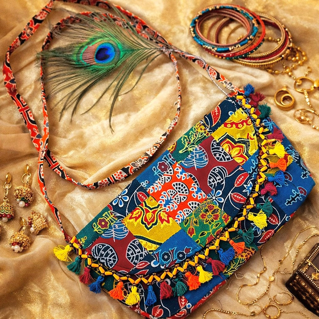 Patchwork Boho Jaipuri Sling Bag