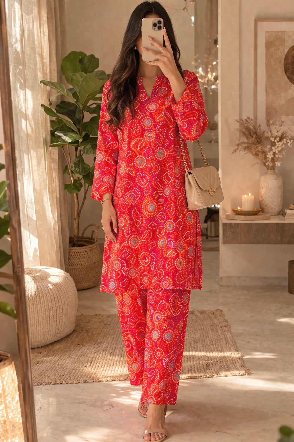 Bandhej Farshi Salwar Suit