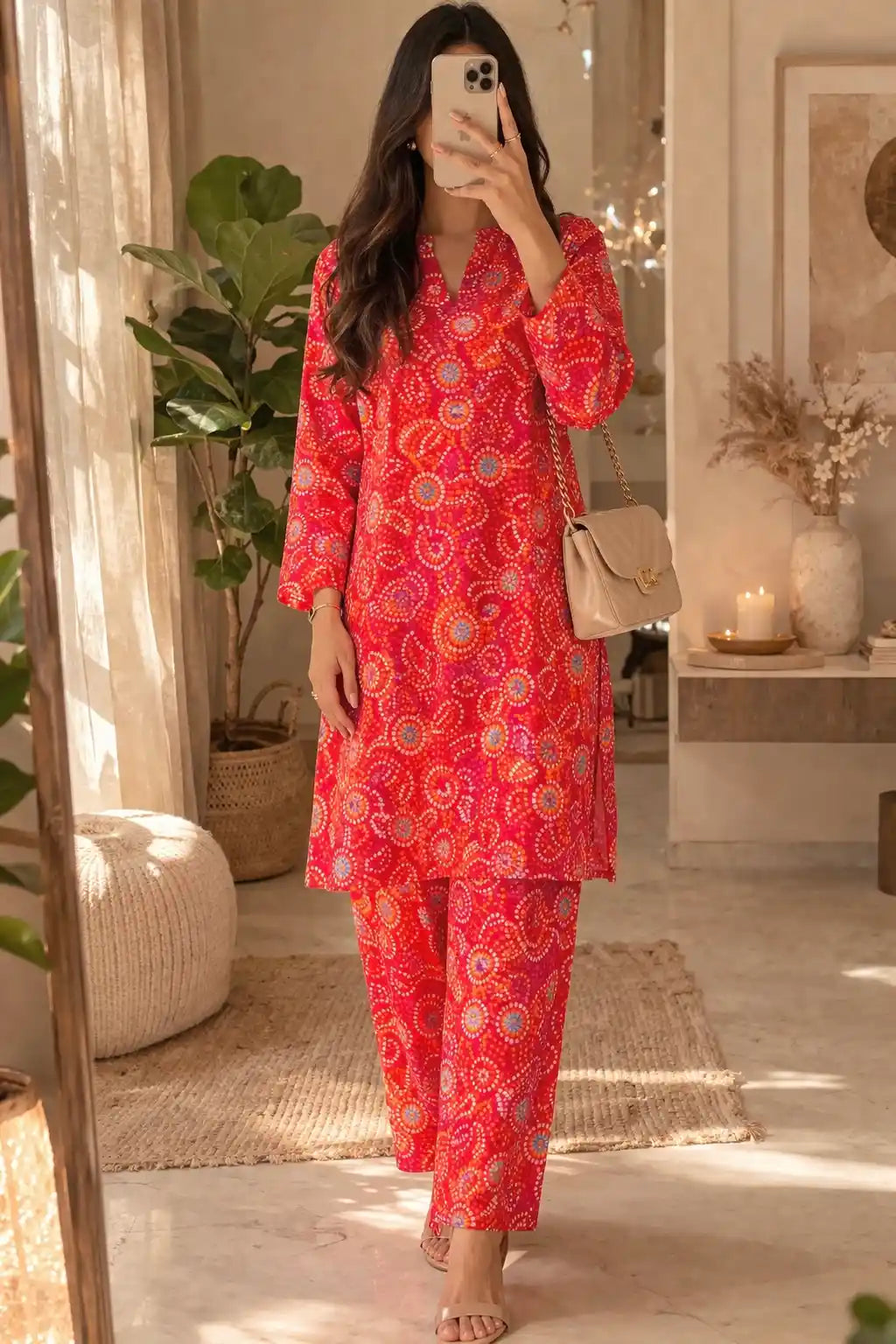 Bandhej Farshi Salwar Suit