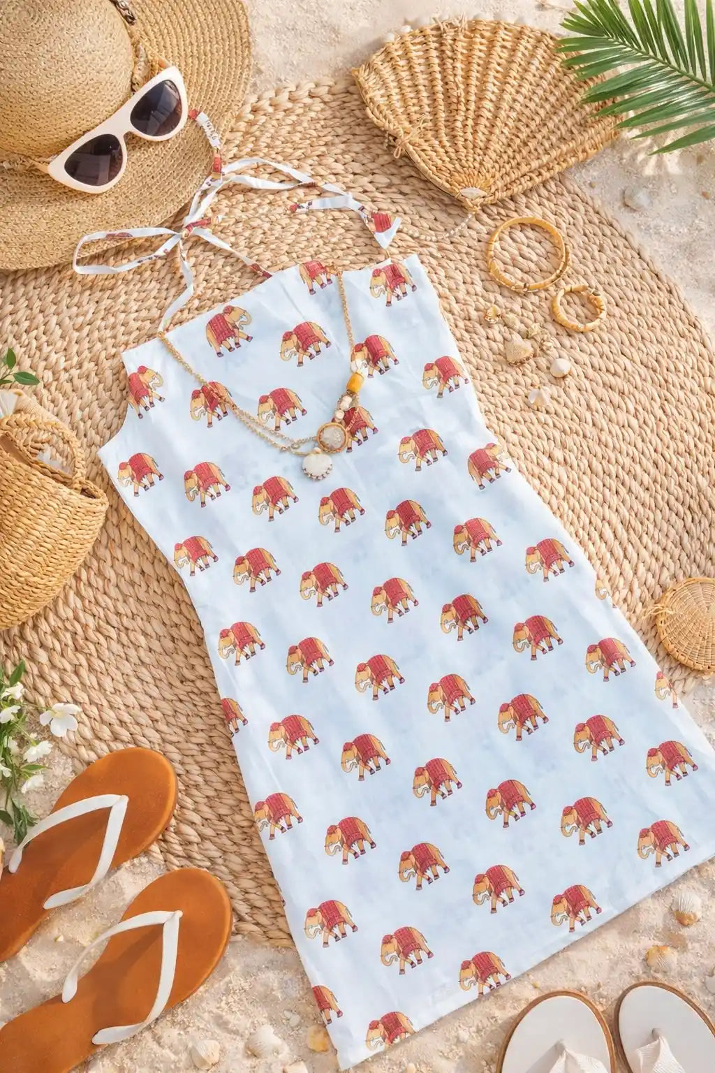 Milky White Rangriti Budget Kurta