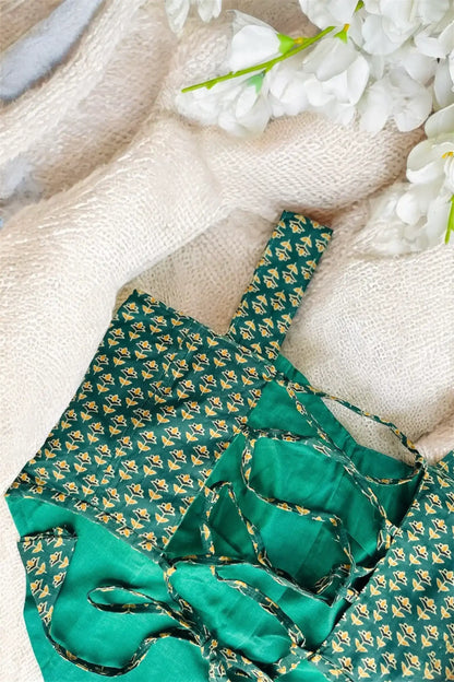 Emerald Bloom Handcrafted Corset