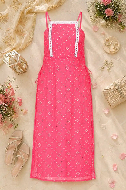 Blush Peach Embroidered Gulnaz Kurta