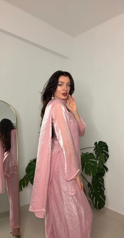 Blush Pink Back Tie Gulnaz Set
