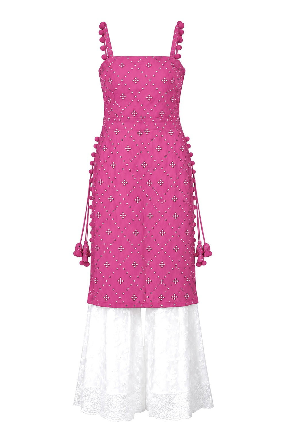 Gulnaz Fuchsia Bloom Embroidered Kurta