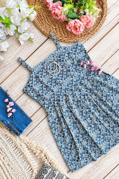 Blush Grey Jaipuri Short Top