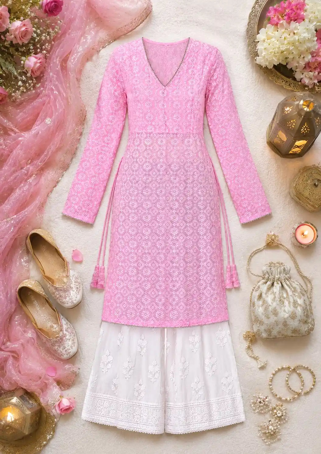 Swati's Pretty In Pink Gulnaz Kurta