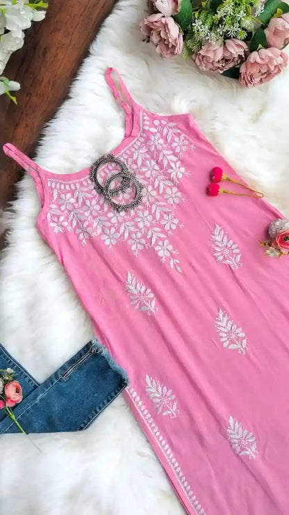 Blush Pink Aliya Noor Slit Kurta - Passion for Fashion by Shivani