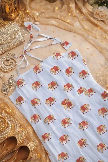 Milky White Rangriti Budget Kurta