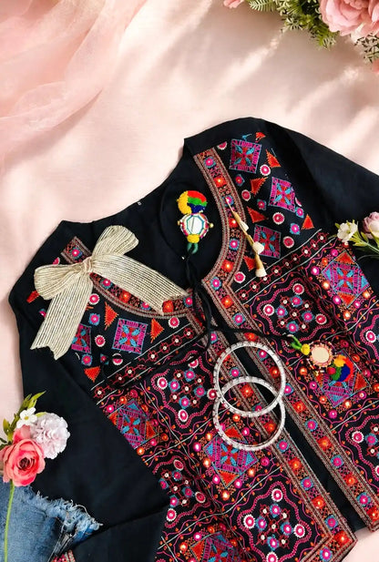 Multi Jaipuri Embroidered Jacket