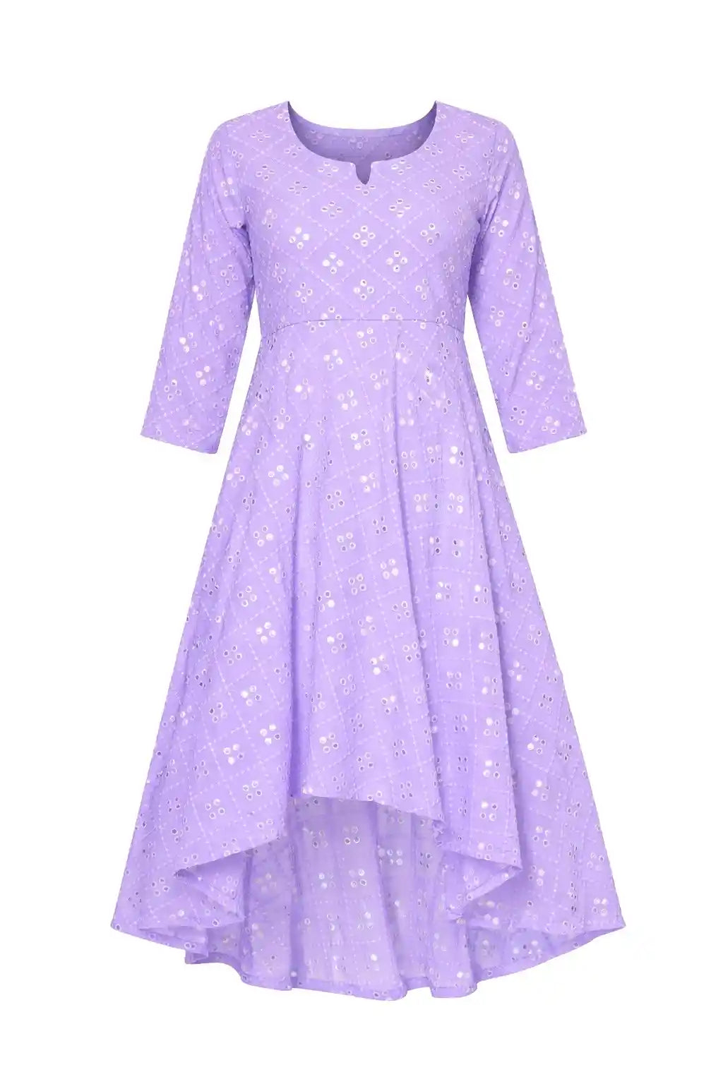 Daisy Lilac Mirror Gulnaz Kurta