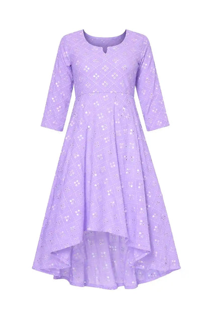 Daisy Lilac Mirror Gulnaz Kurta