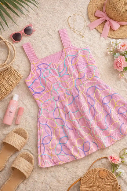 Pastel Swirl Candy Peplum