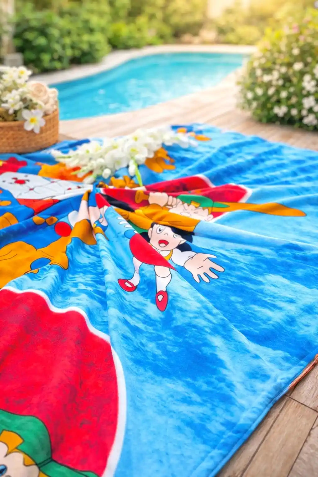 Cutest Doremon All Season Long Jaipuri Blanket