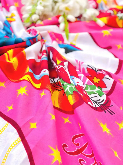 Cutest Pink Barbie All Season Long Jaipuri Blanket - Passion for Fashion by Shivani