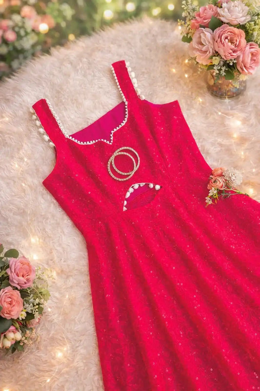 Blush Pink Embroidered Gulnaz Anarkali