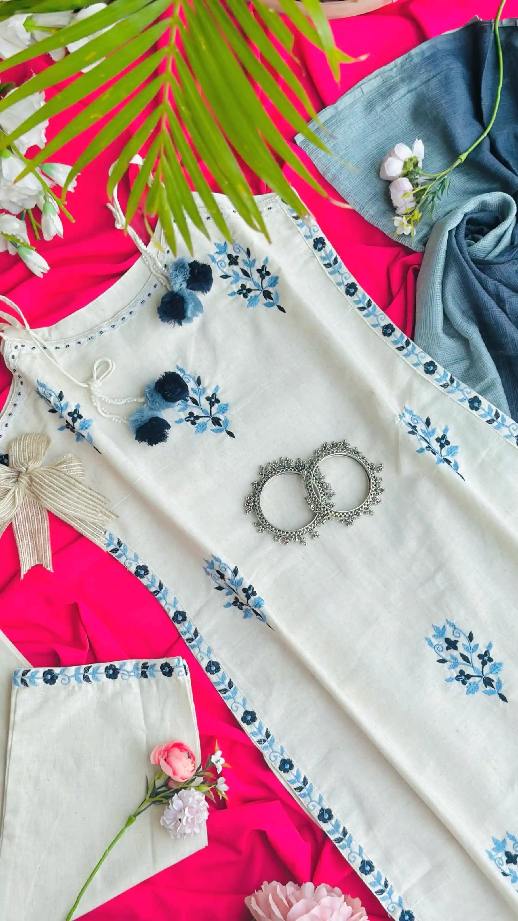 Embroidered Meher Suit Set