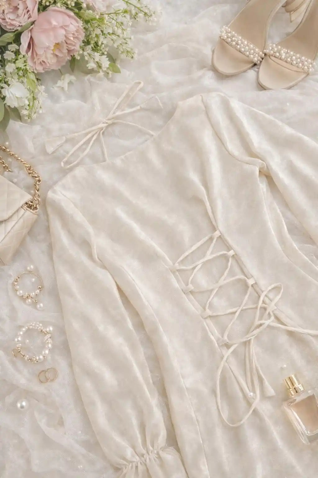 Ivory Tie Back Gulnaz Set