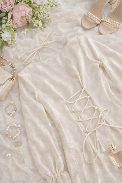 Ivory Tie Back Gulnaz Set