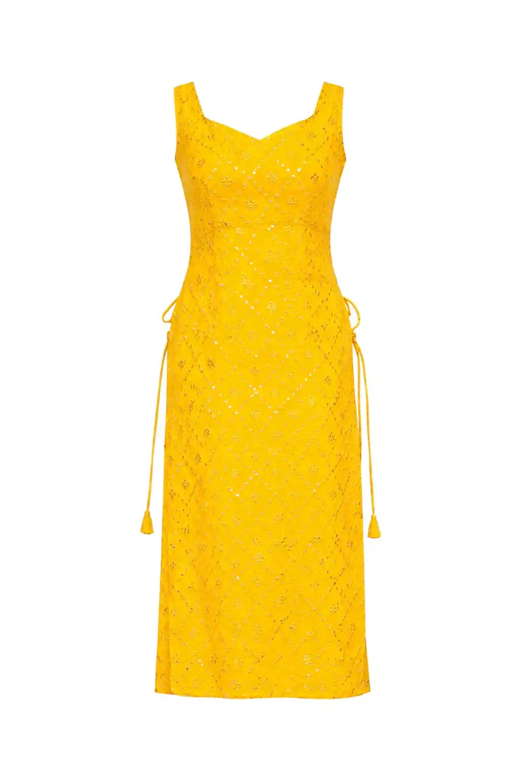 Sunrise Yellow Mirror Gulnaz Kurta