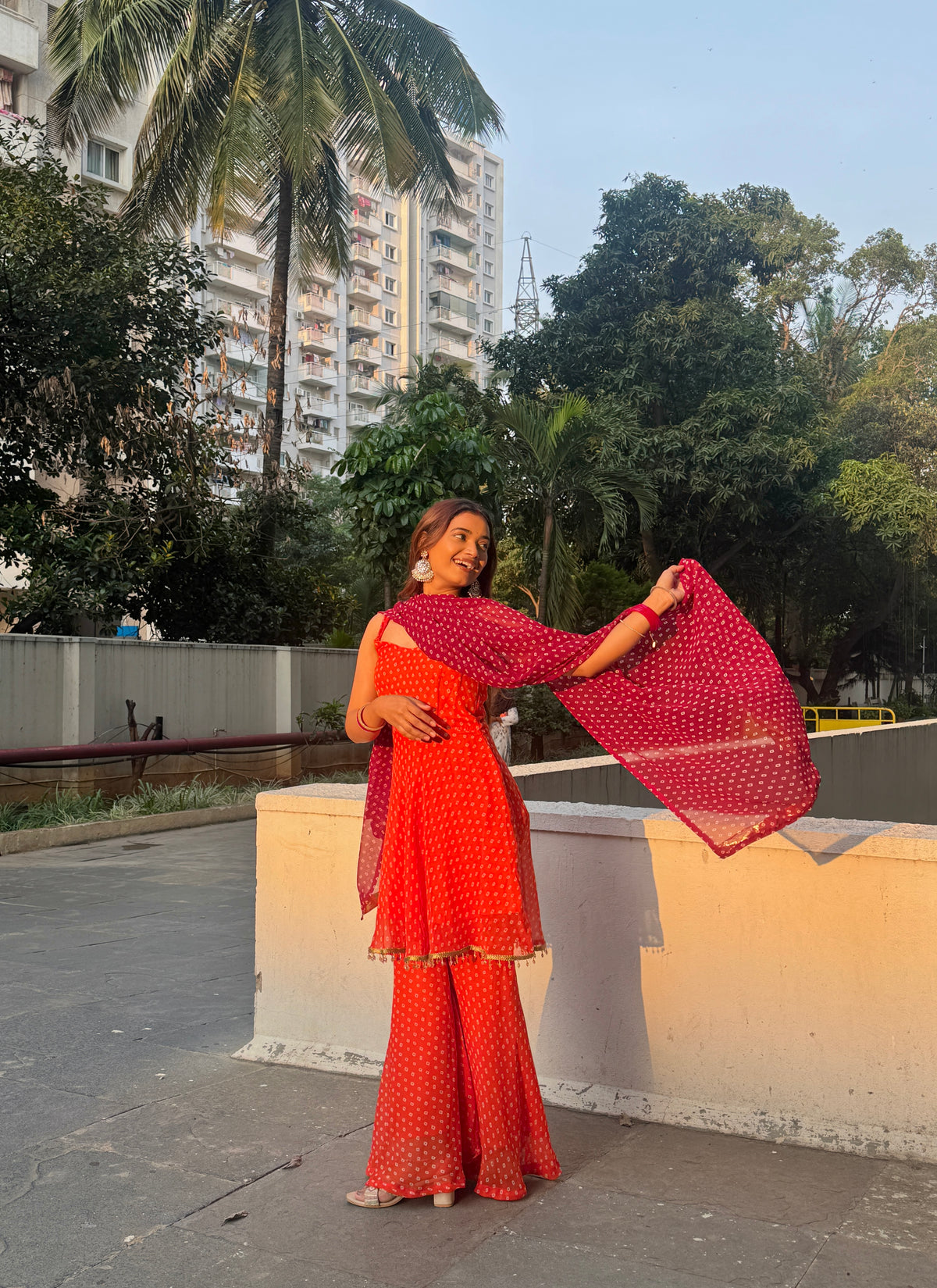 Zariya Bandhej Meher Suit Set