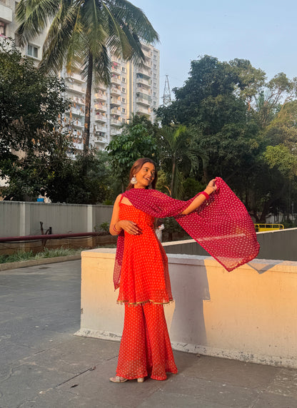Zariya Bandhej Meher Suit Set