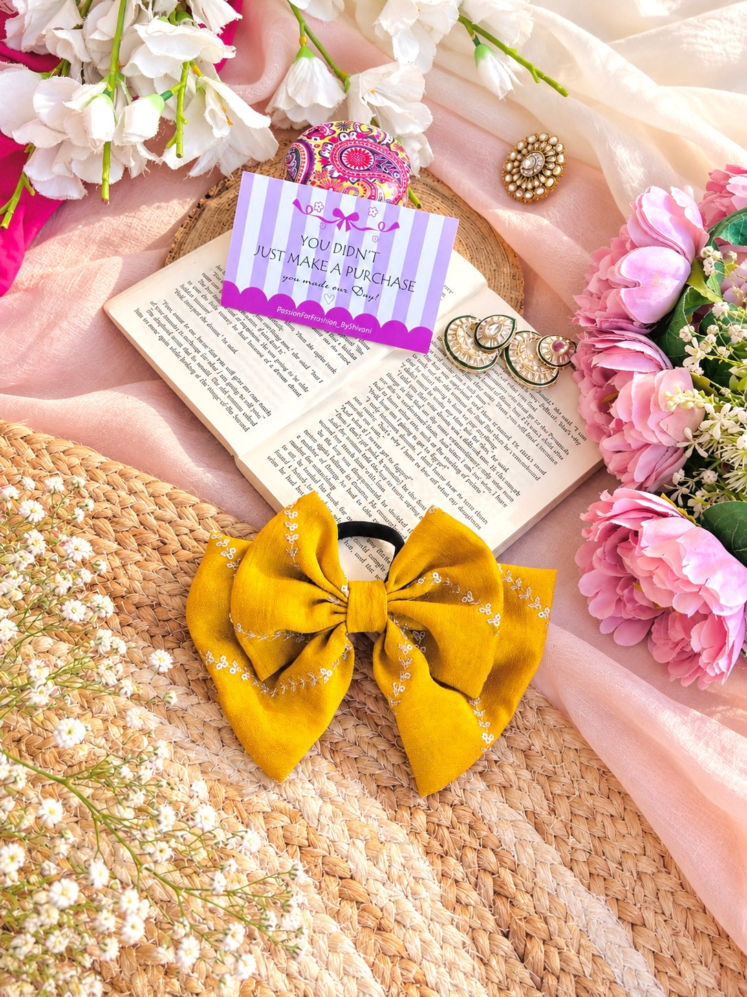 Cute Mustard Bow Tie