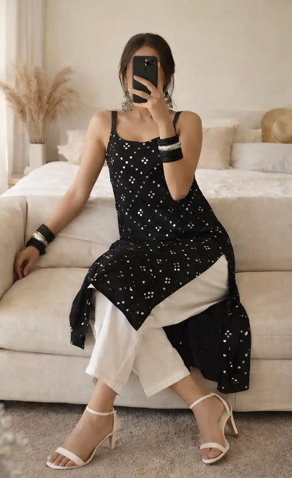 Pinal’s Black Mirror Gulnaz Kurta
