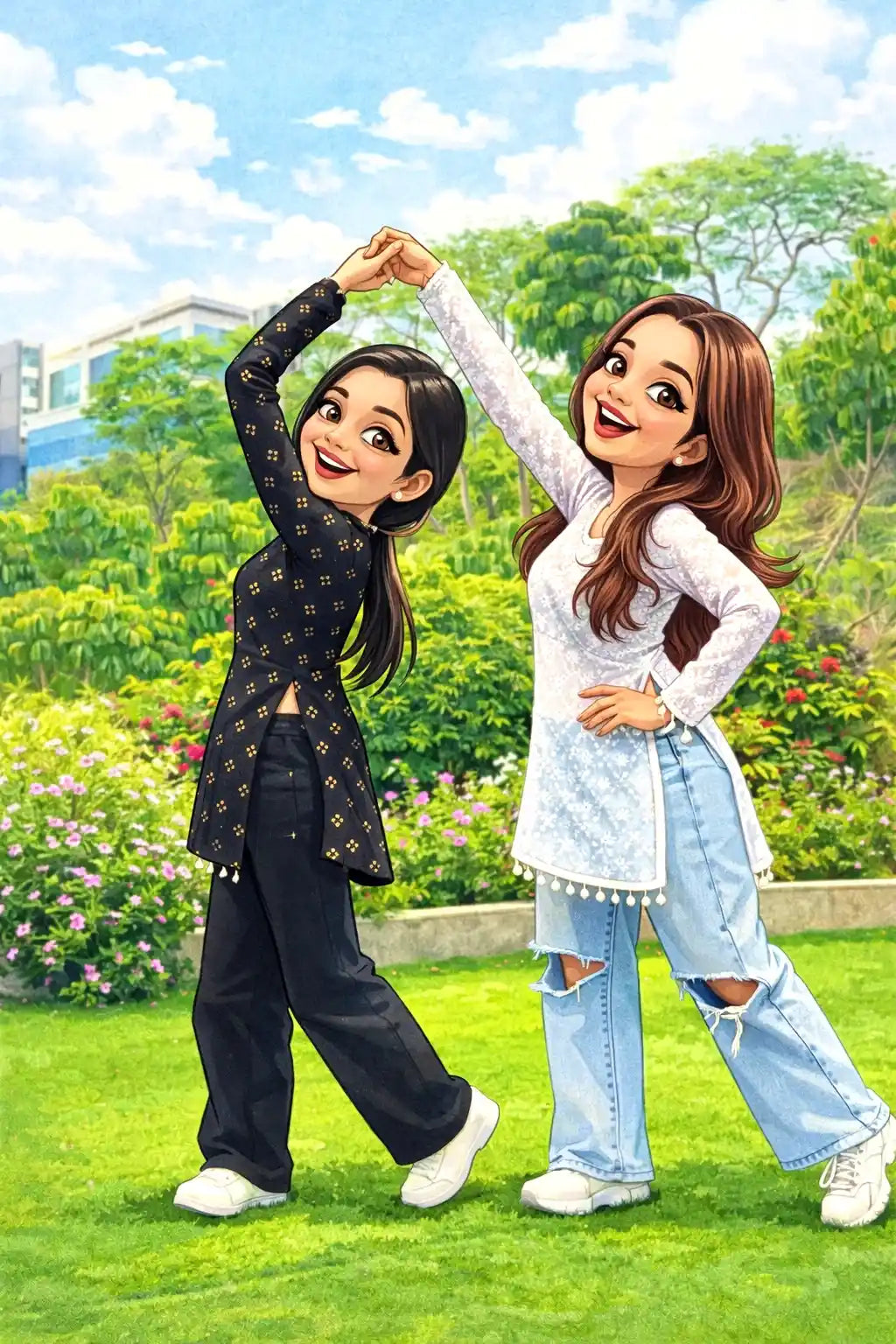 White Chic Gulnaz Dori Kurta