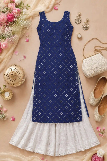 Pinal’s Blue Mirror Gulnaz Kurta