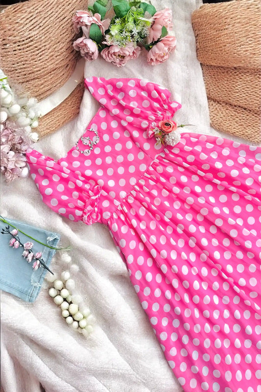 Pretty In Pink Polka Twirl Dress