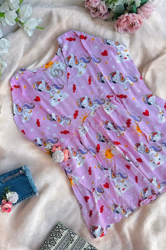 Unicorn Dreamland Peplum Top