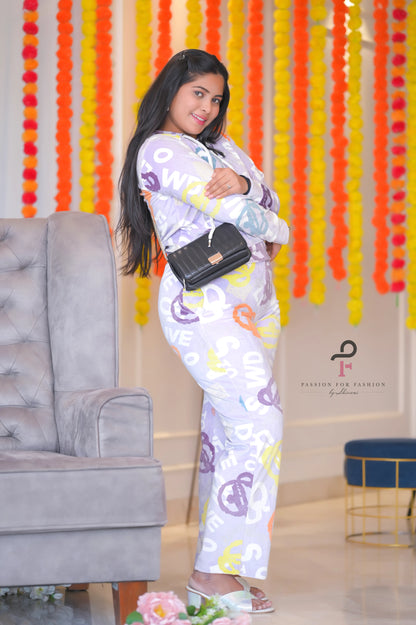Blush Lilac Velvet Lounge Set