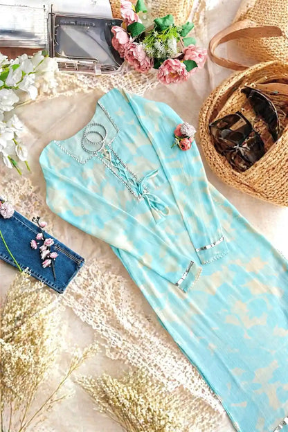 Tye Dye Georgette Dori Gulnaz Kurta