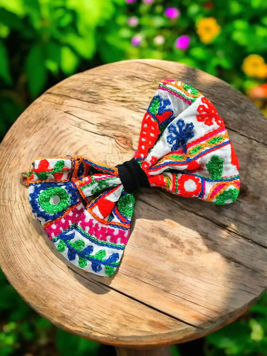 Multi Gamti Bow Clip - Passion for Fashion by Shivani