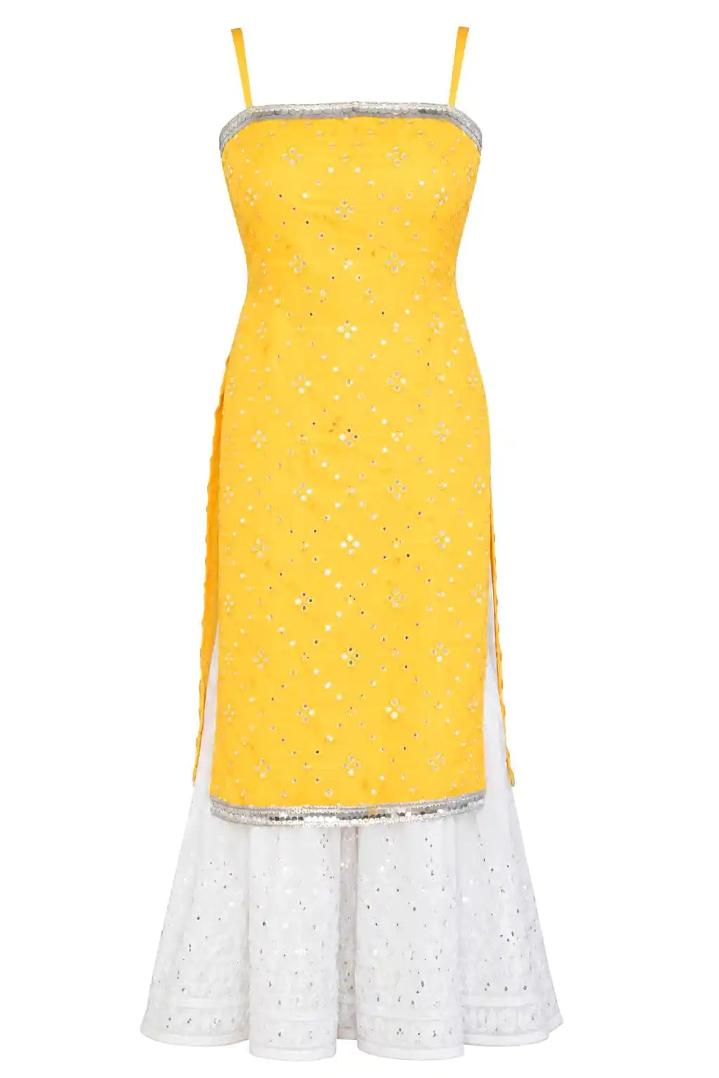 Charm Yellow Mirror Gulnaz Kurta