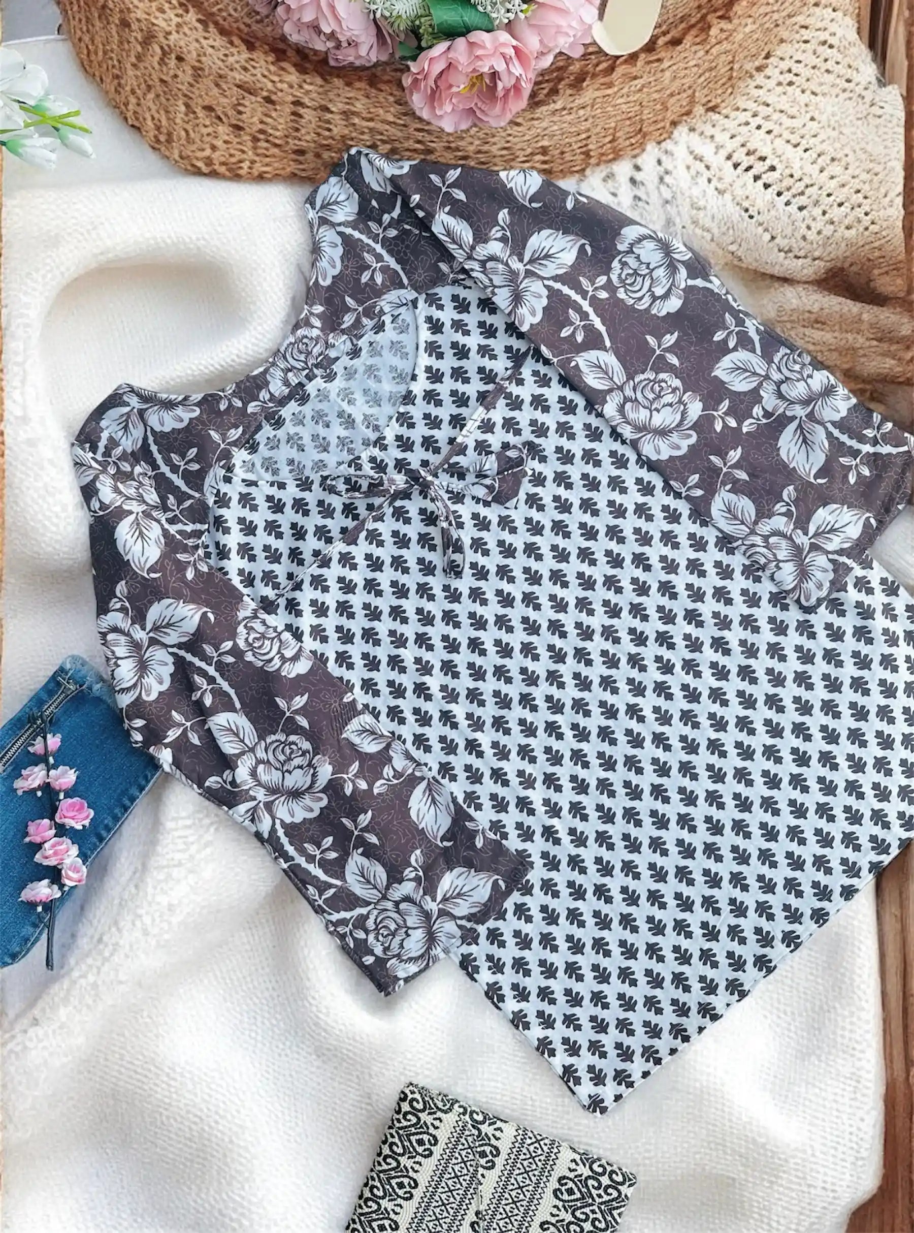 Jaipuri Block Convertible Kurti