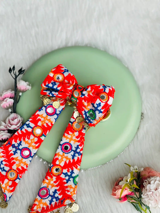 White Tail Bow Clip - Passion for Fashion by Shivani