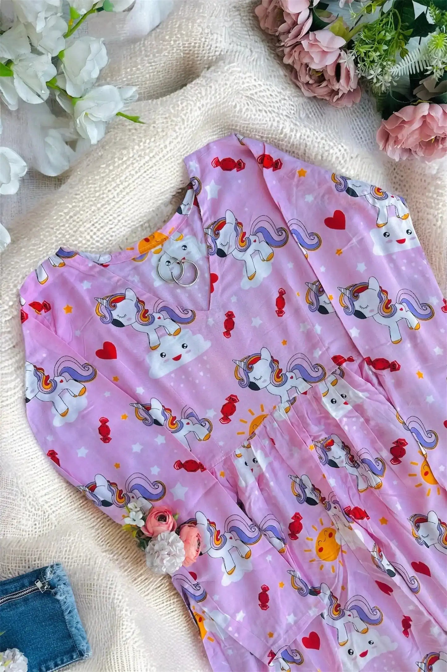 Unicorn Dreamland Peplum Top