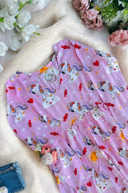 Unicorn Dreamland Peplum Top