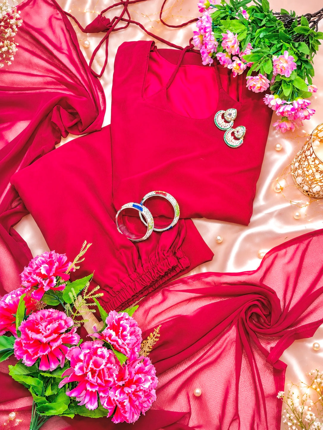 Velvet Rose Ethnic Wear Set