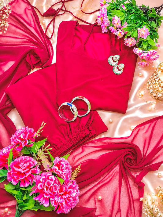Velvet Rose Ethnic Wear Set