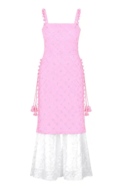 Blushy Pink Embroidered Gulnaz Kurta
