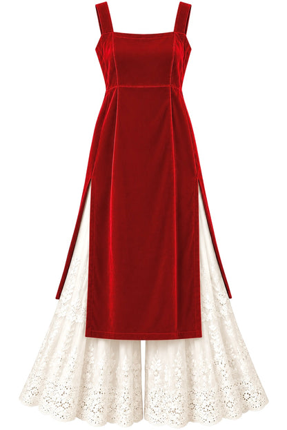 Charm Red Velvet Gulnaz Kurta